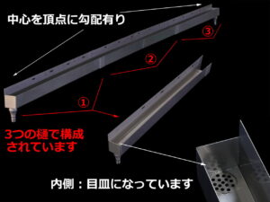 橋梁排水装置の図面、CADイメージ図面です