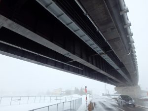 橋梁用排水管のφ200で寒冷地へ